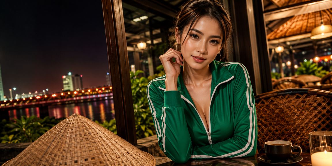 Không khí giải trí hiện đại kết hợp bản sắc văn hóa Hà Nội với nón lá truyền thống